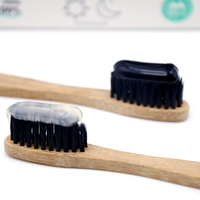 밤낮으로 치약 코코넛 백색 페이스트 흑탄을 미백하는 불소 화합물 무료 치아