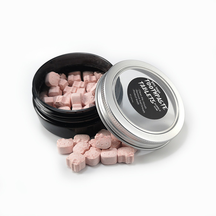 불소 화합물 구강 세척용 치약과 태블릿을 미백하는 OEM 가지고 다닐 수 있는 50g 이