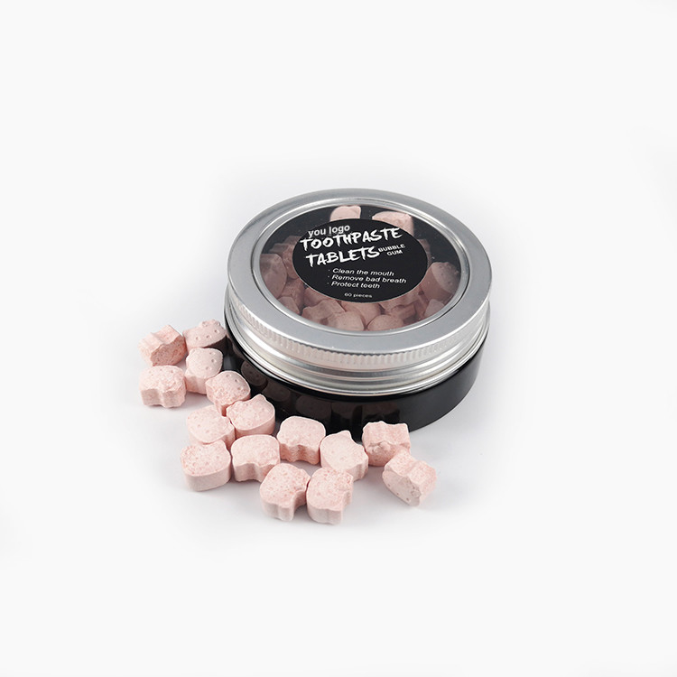 불소 화합물 구강 세척용 치약과 태블릿을 미백하는 OEM 가지고 다닐 수 있는 50g 이
