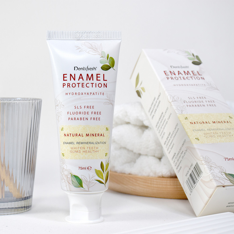 HAP ENAMEL 보호 sLS 무료 파라벤 무료 천연 미네랄 하이드록시아파티트 잇몸 건강 하얀 치약