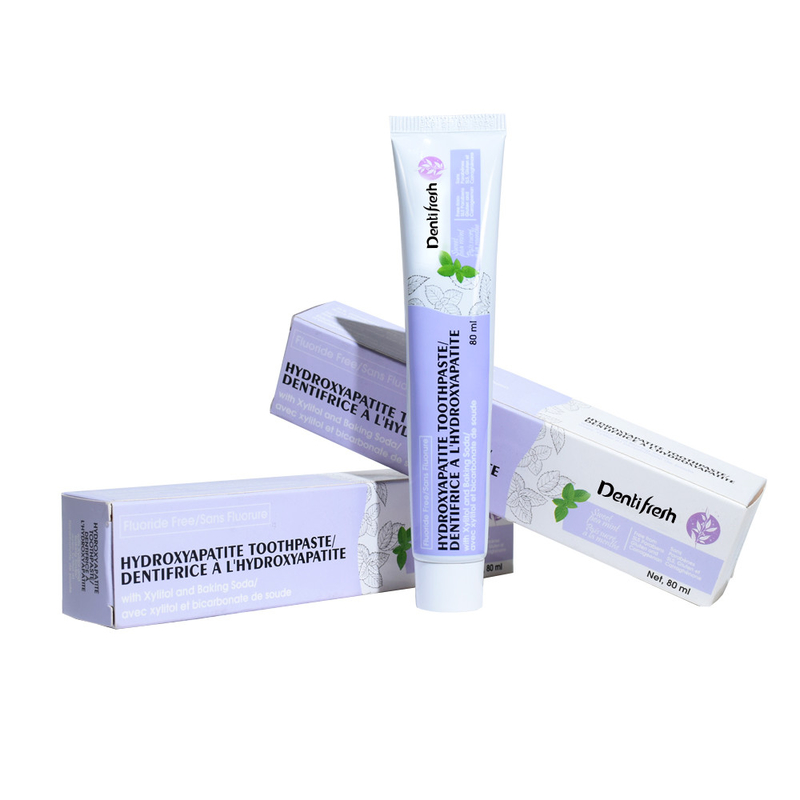 치아청소식 플루오라이드 - 무료 치약, 80ml - 구강 건강을 위해 질리톨과 베이킹 소다와 함께 하이드록시아파티트 공식