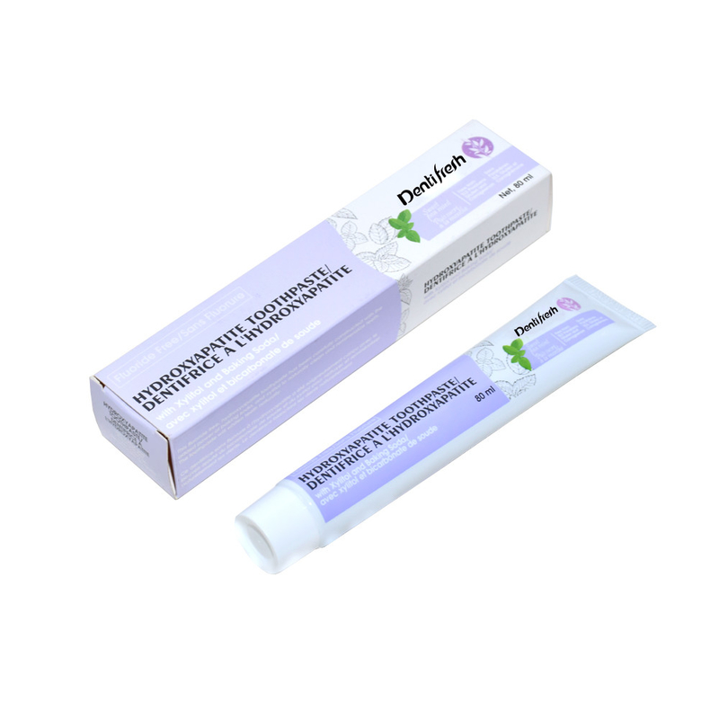 치아청소식 플루오라이드 - 무료 치약, 80ml - 구강 건강을 위해 질리톨과 베이킹 소다와 함께 하이드록시아파티트 공식