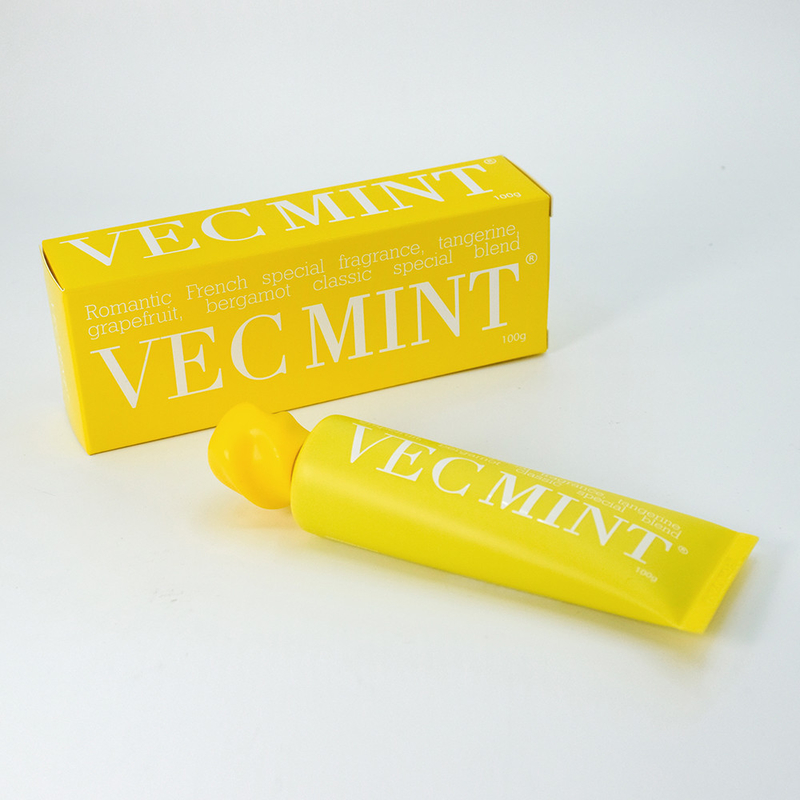 100g 핫 판매 VECMINT 치약: 프랑스에서 영감을 받은 고귀한 그레이프프루트, 버가모트 및 텐더린의 향