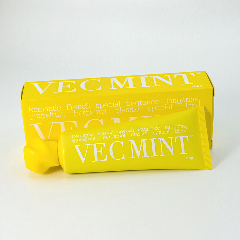 100g 핫 판매 VECMINT 치약: 프랑스에서 영감을 받은 고귀한 그레이프프루트, 버가모트 및 텐더린의 향