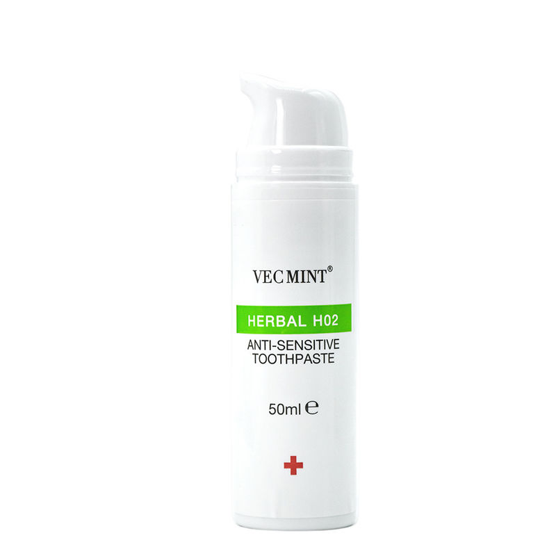 VECMINT Herbal H02 반 - 민감 치약 - 50ml, 민감 치아를 위한 진정 함유