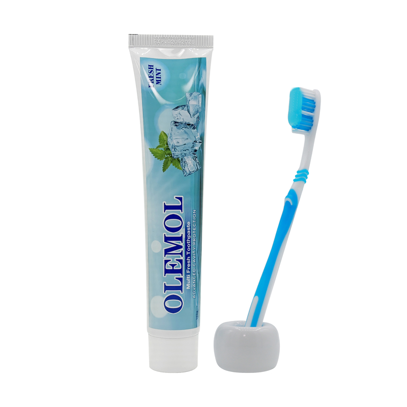 OLEMOL 멀티 프레쉬 치약 100g - 상쾌한 민트향, 일상 구강 위생 및 치아 관리를 위한 고급 충치 예방