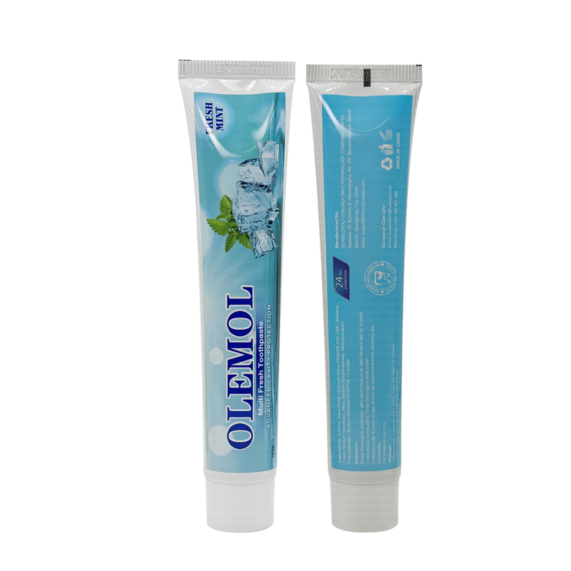OLEMOL 멀티 프레쉬 치약 100g - 상쾌한 민트향, 일상 구강 위생 및 치아 관리를 위한 고급 충치 예방