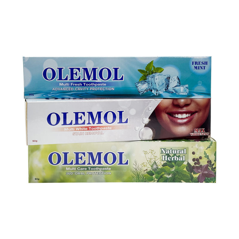 OLEMOL 내추럴 허브 멀티 케어 치약 140g - 360° 구강 보호 일상 구강 관리를 위한 치아 위생 제품