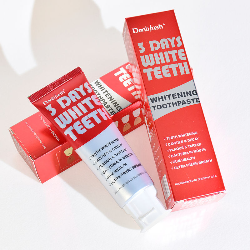 3일 어드밴스드 치아 미백 치약 소듐 피테이트 성분으로 더 밝은 미소를