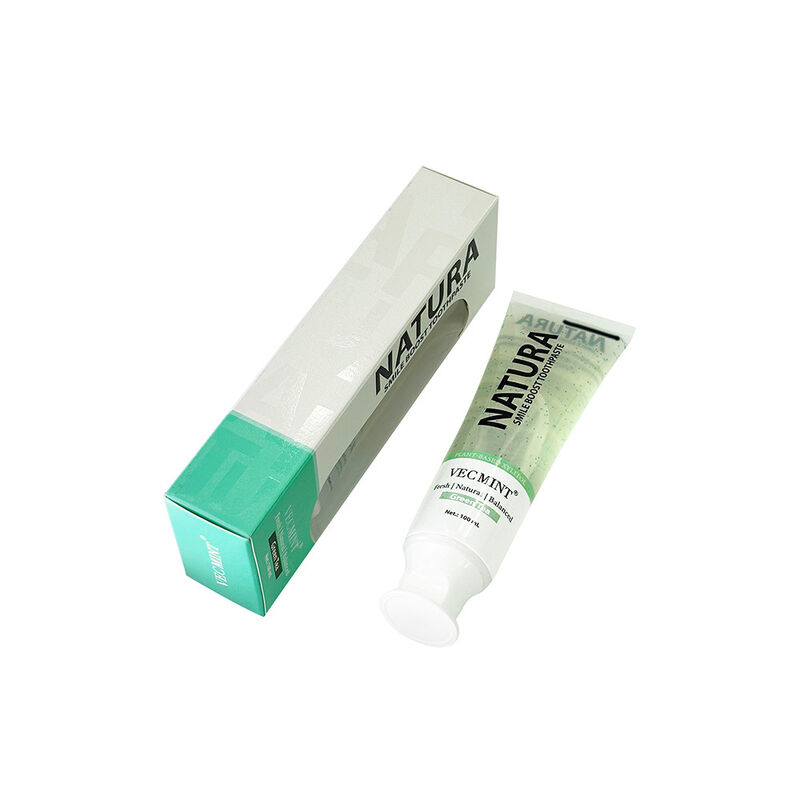 NATURA VECMINT Smile Boost 치약 - 식물성 천연 녹차 맛 신선한 균형 잡힌 구강 관리 페이스트 100ml