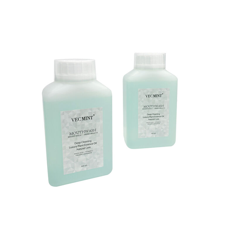 VECMINT 천연 구강 세탁기 - 심층 청소 구강 관리 럭셔리 플랜트 에센스 오일로 세련된 호흡을 위해 500ml